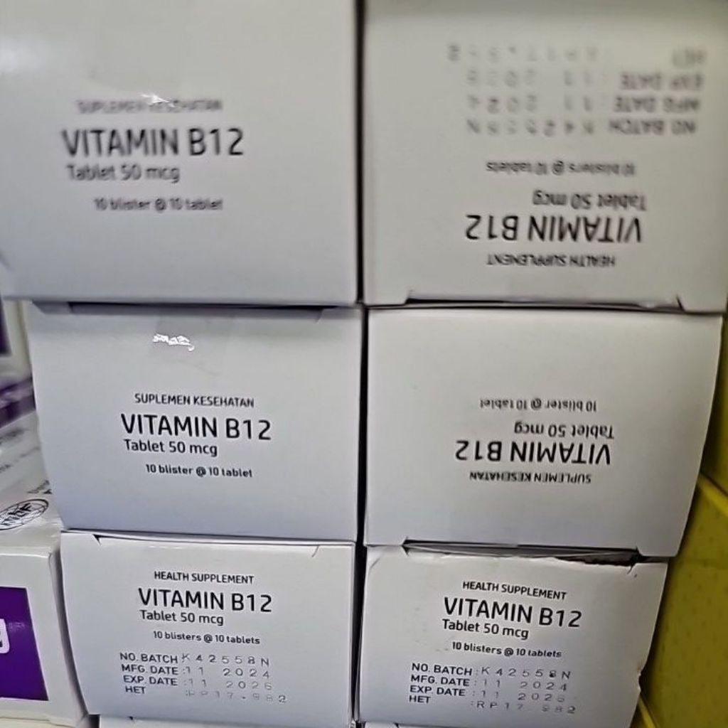 vitamin b 12 box 100 tablet kimia farma