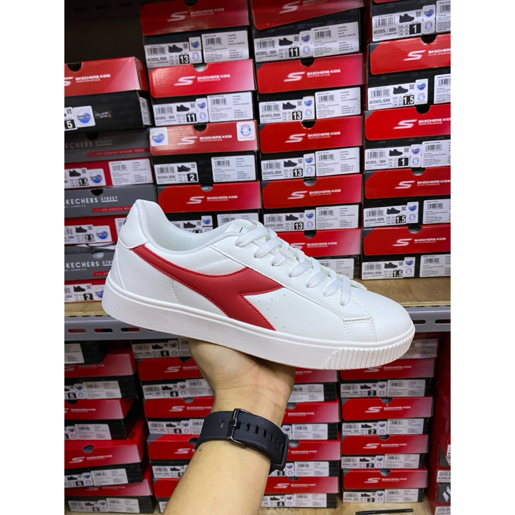 Sneakers pria Diadora pizora mens sneakers shoes-white