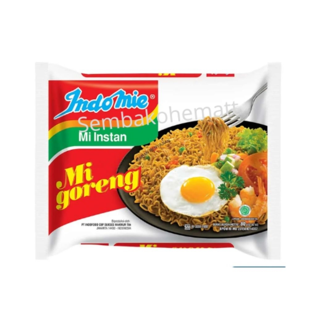 

Indomie Mie Instan Goreng 80gr