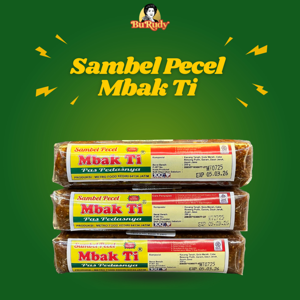 

Sambel Pecel Kediri Mbak Ti 200gr – Rasa Manis Pedas Asli Jawa Timur