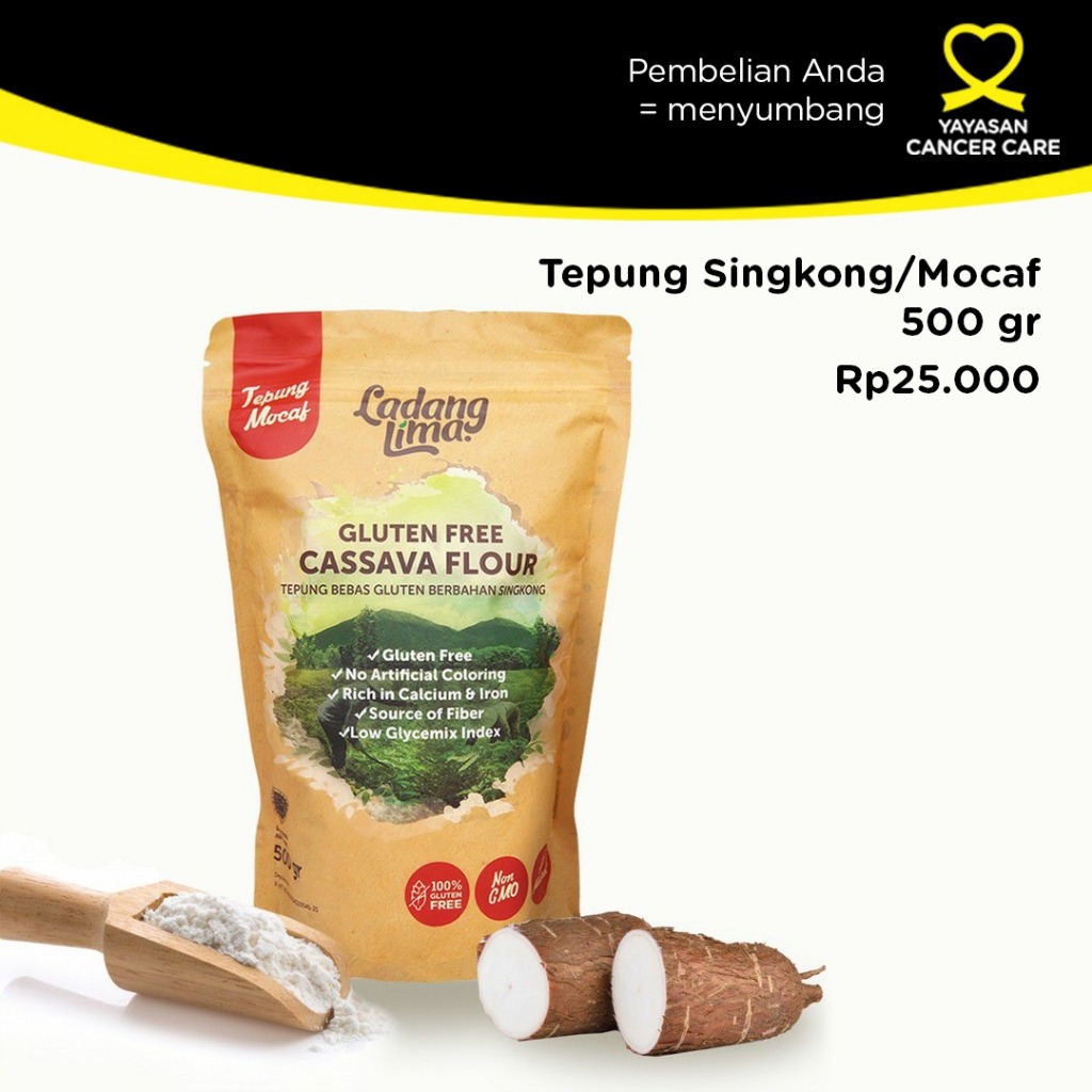 

Ladang Lima Tepung Mocaf Tepung Singkong Gluten Free Cassava Flour 500 gr