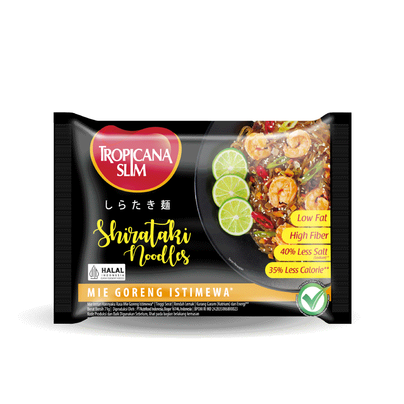 

[88] Mie Shirataki Tropicana Slim / Shirataki Noodles 71 gram