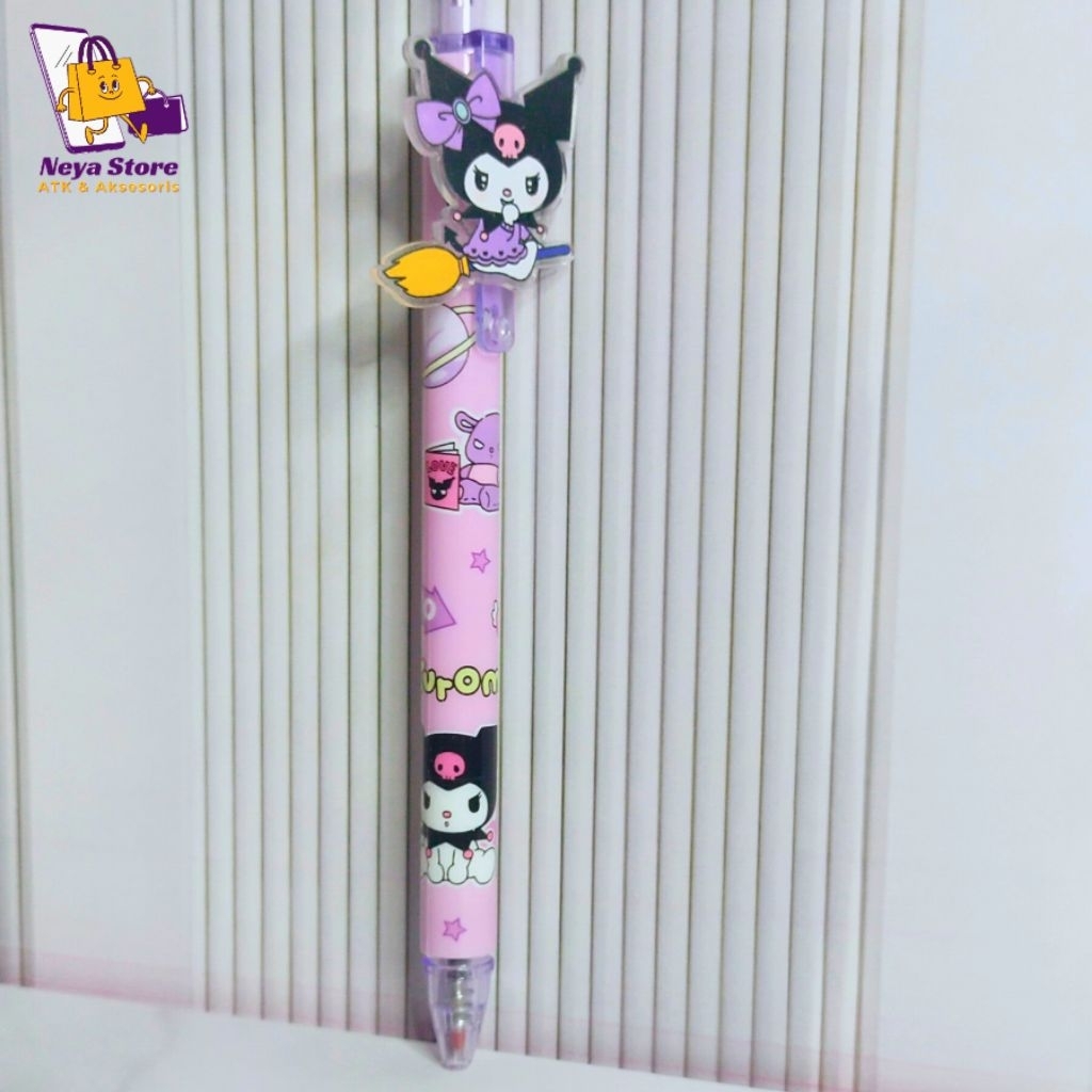 

Pulpen Kuromi Pen Bolpoin Alat Tulis Anak Sekolah Dengan Berbagai Macem Model Kuromi Lucu 3D Tinta Hitam