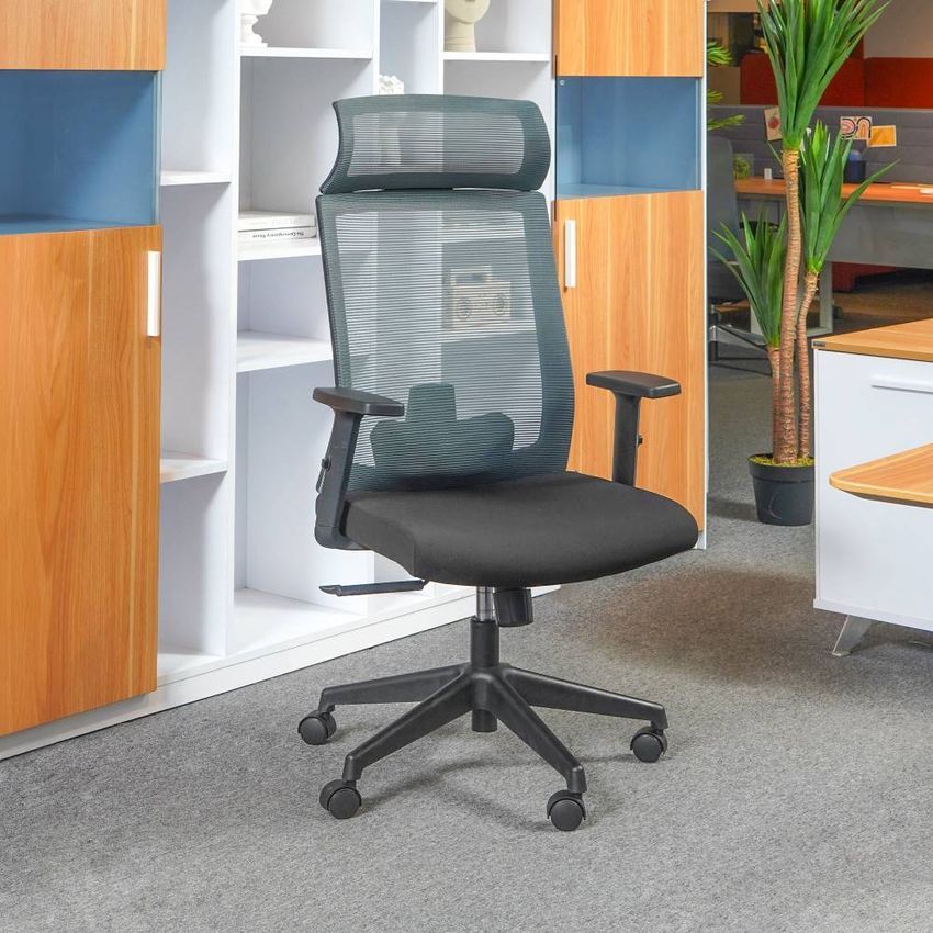 Kursi Kantor Jaring Dengan Sandaran Kepala INFORMA Kursi Kerja Gaming Kursi Eksekutif Manager