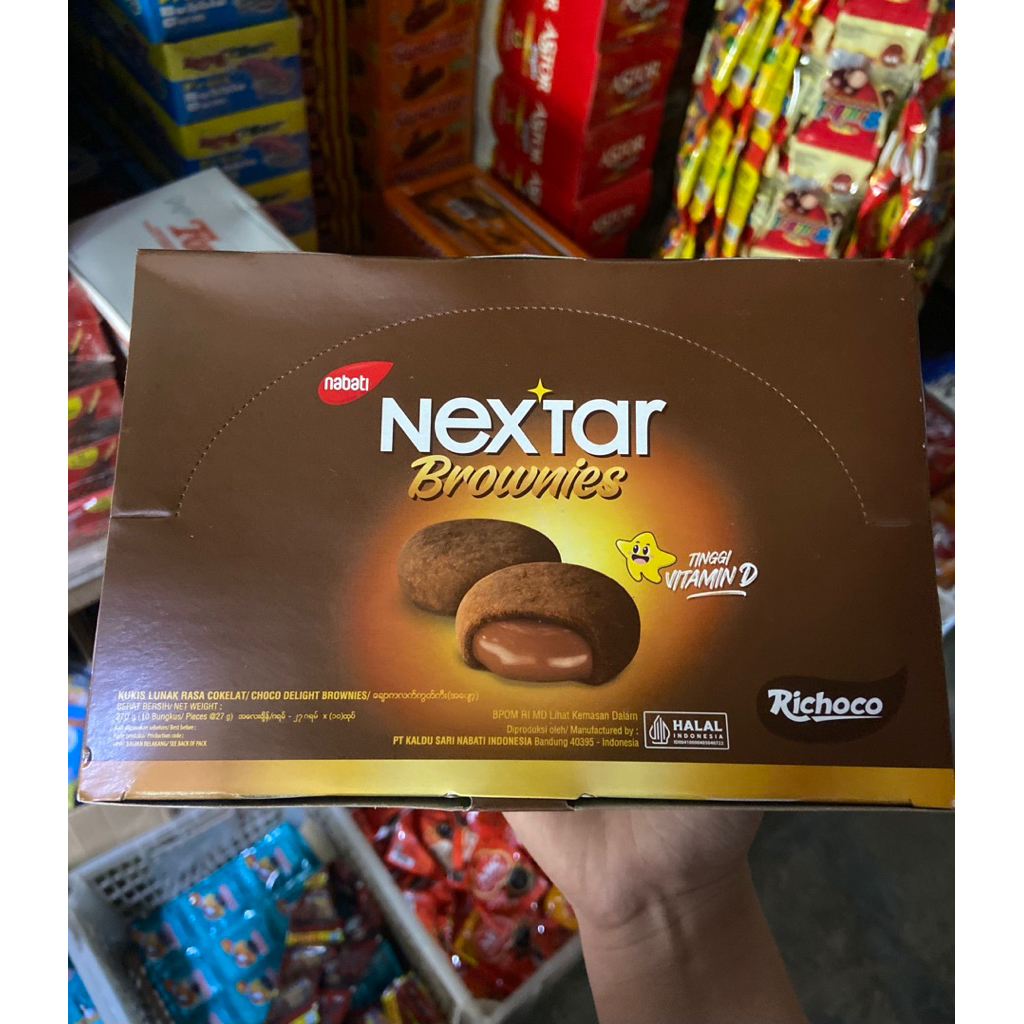 

Nextar Brownies Choco 270g 1 Box isi 10 Pcs