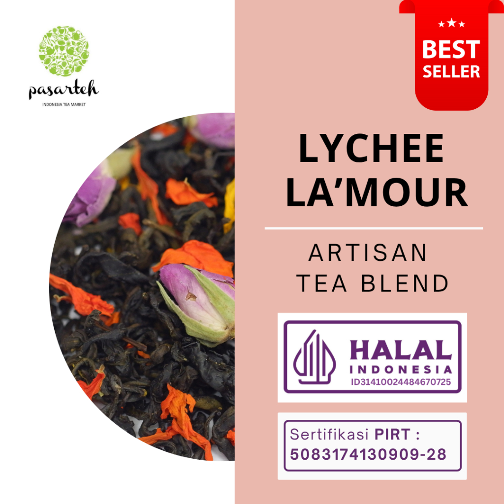 

[ pasarteh ] Lychee L'Amour Tea | Lychee Tea | Ice Lychee | Artisan Tea Blend | Teh Leci