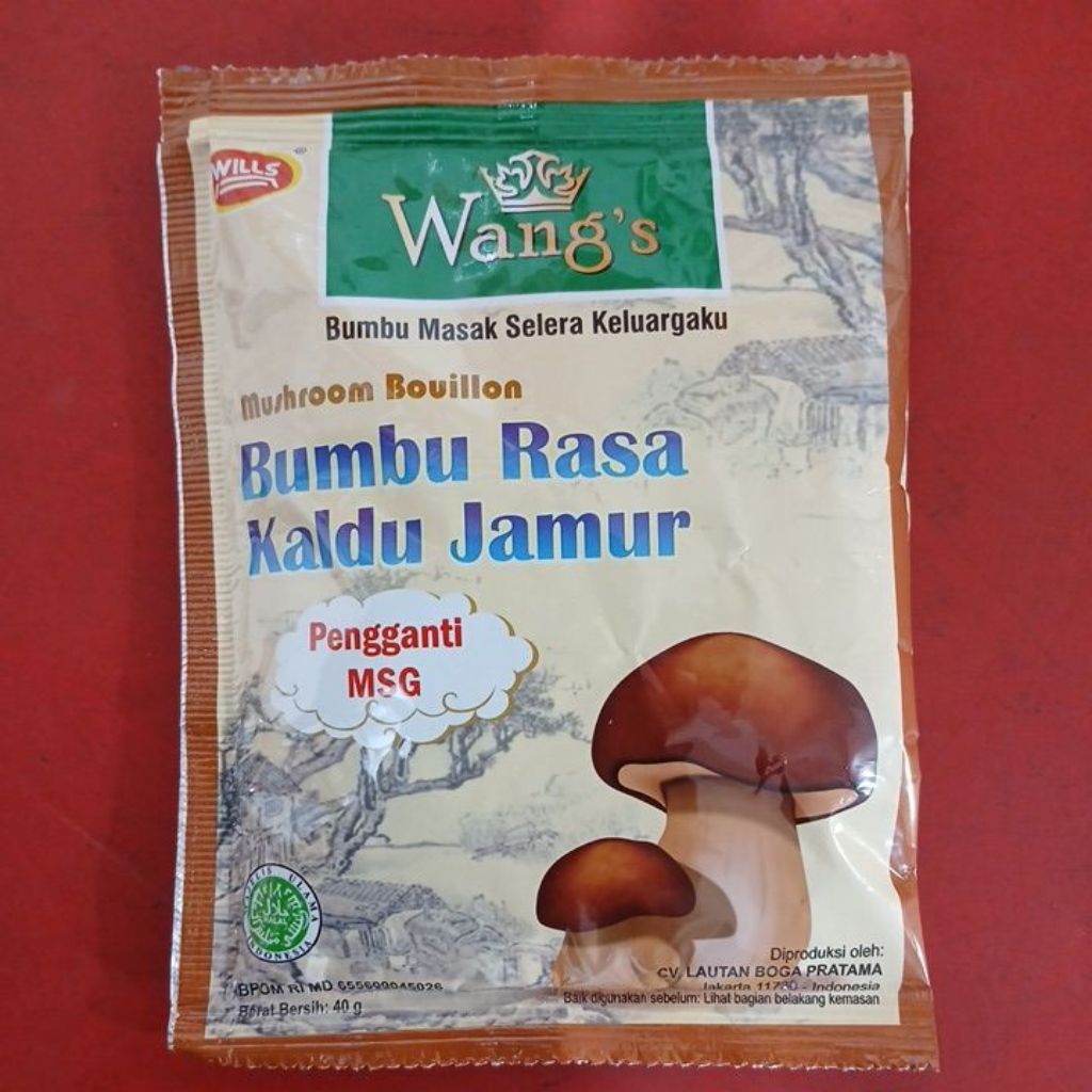 

Wang's bumbu rasa kaldu jamur 40gr