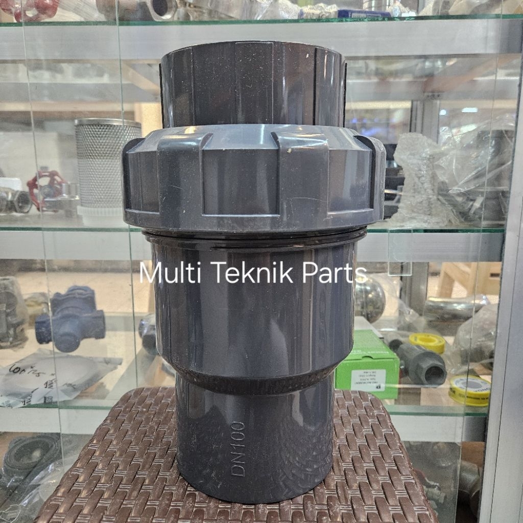 Ball Check Valve PVC 4" inch DN100 / Ball Check Valve Union Single