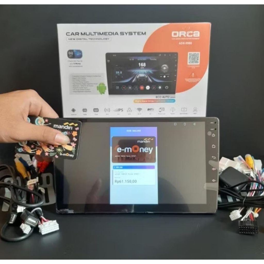 Head unit Android Orca ECO auto NFC ram 2/64 / head unit Android orca ECO auto NFC- tape mobil 10inc