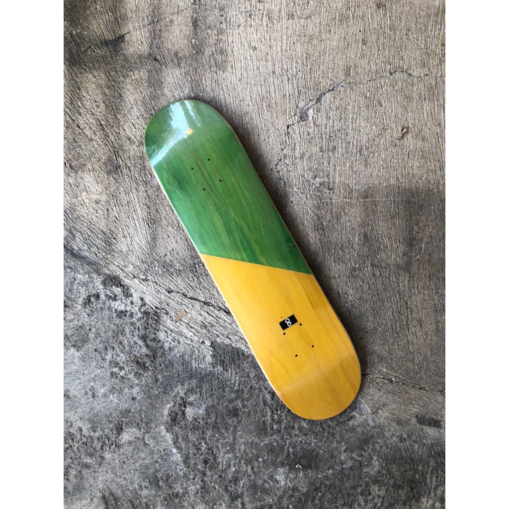skateboard deck / papan blank double color 8.0