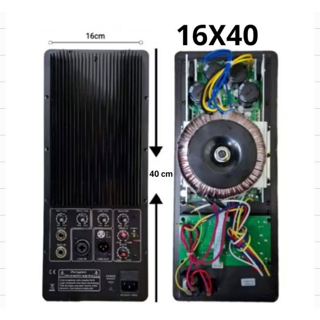 Power kit Mesin Speaker Aktif Model Huper Class H Bisa Untuk 2/3 Way