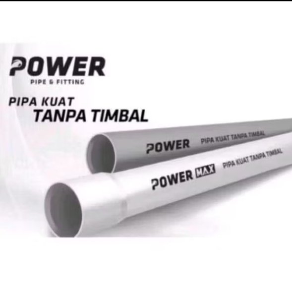 Pipa Listrik max power 4 meter 5/8 PVC Paralon Putih Panjang 4 Meter