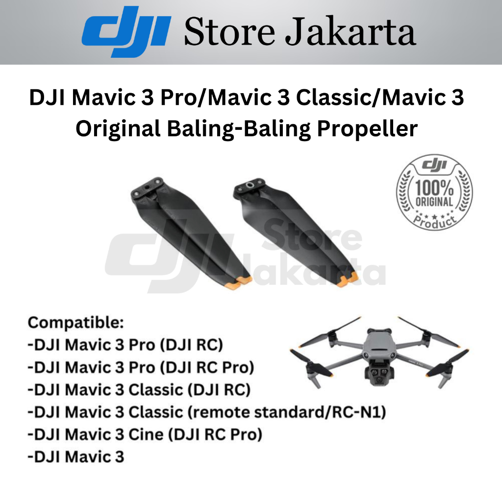 Baling-Baling Propeller DJI Mavic 3 Pro DJI Mavic 3 Classic DJI Mavic 3 Propeller Baling-Baling Orig