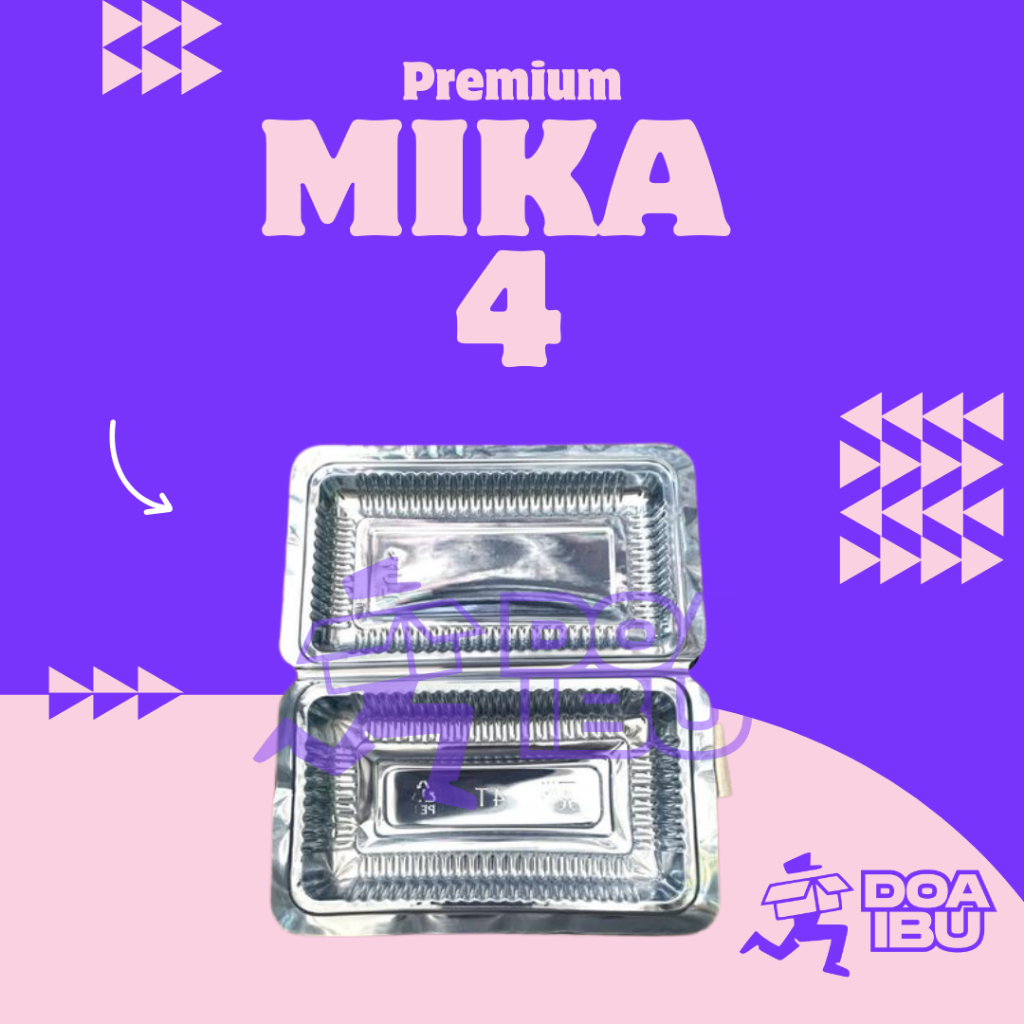 [LF] mika ukuran 4 / mika 4T / mika Cx 4X / mika 4a / mika plastik 4c / mika plastik makanan (isi 10