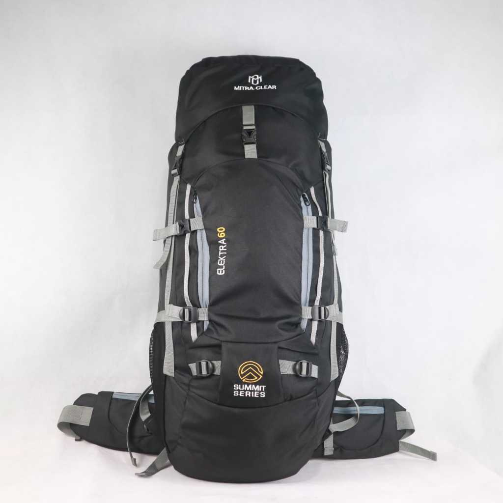Tas Ransel Keril Gunung Pria Kapasitas 60 Liter Tas Carrier Camping Hiking Tas Outdor Frame besi