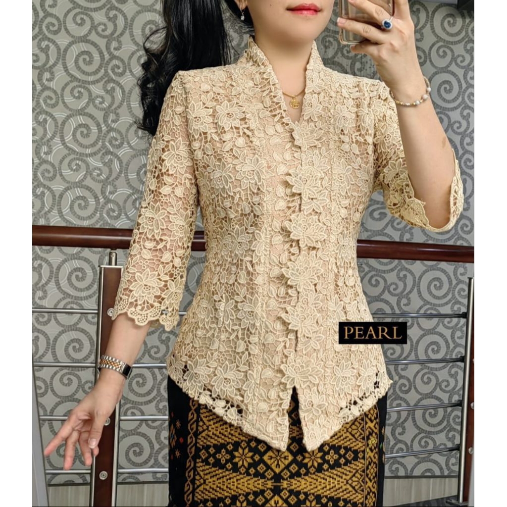 Blus Kebaya Brokat Bangkok Super PEARL