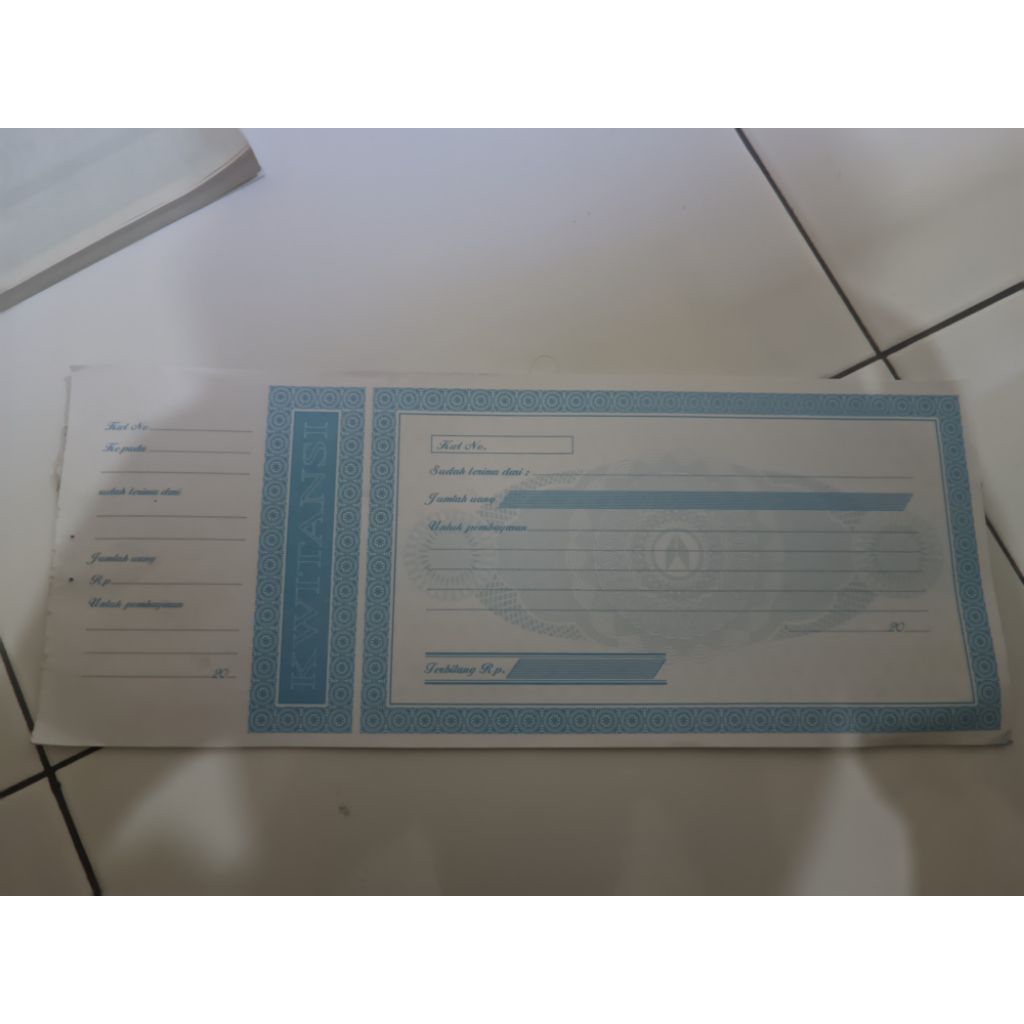 

KWITANSI KOSONG Tahun 2000-2010