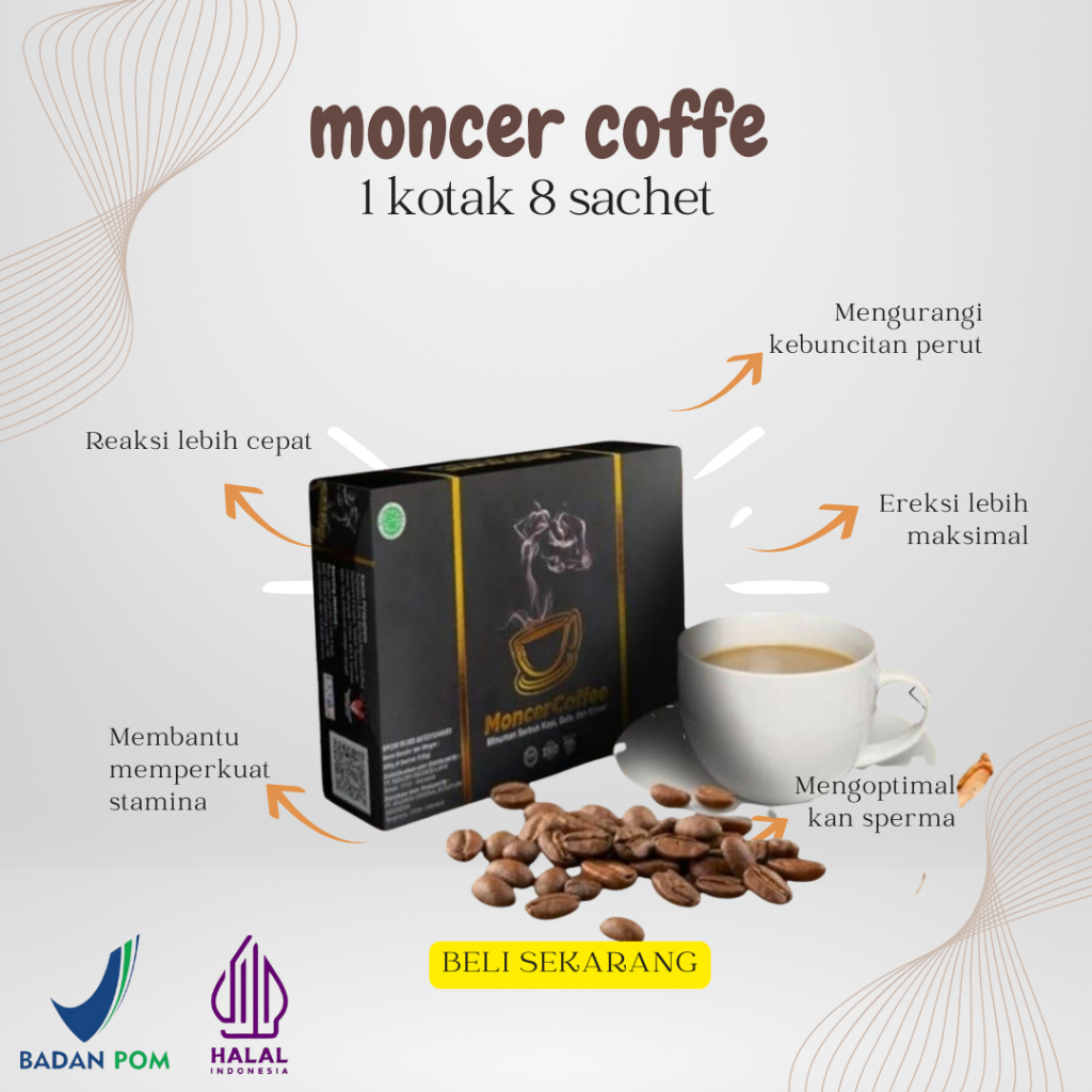 

MONCEER Coffee 1 Box Isi 8 Sachet Original Kopi Aman Dikonsumsi - 2 SACHET