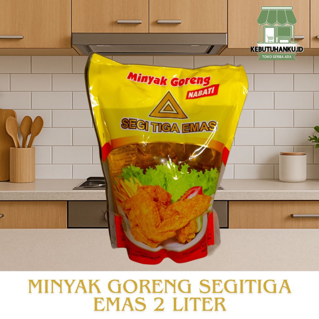 

Minyak goreng segitiga emas 2 liter