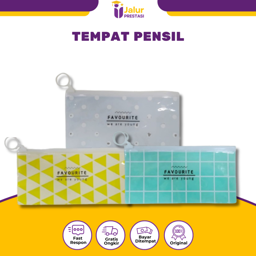 

Tempat Pensil Ziplock Transparant [ ]