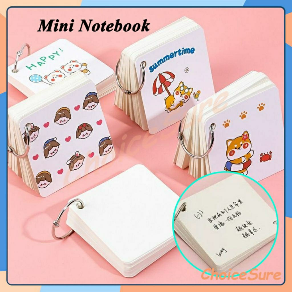 

Buku Notepad dengan Gantungan / Loose leaf book / Mini Notebook