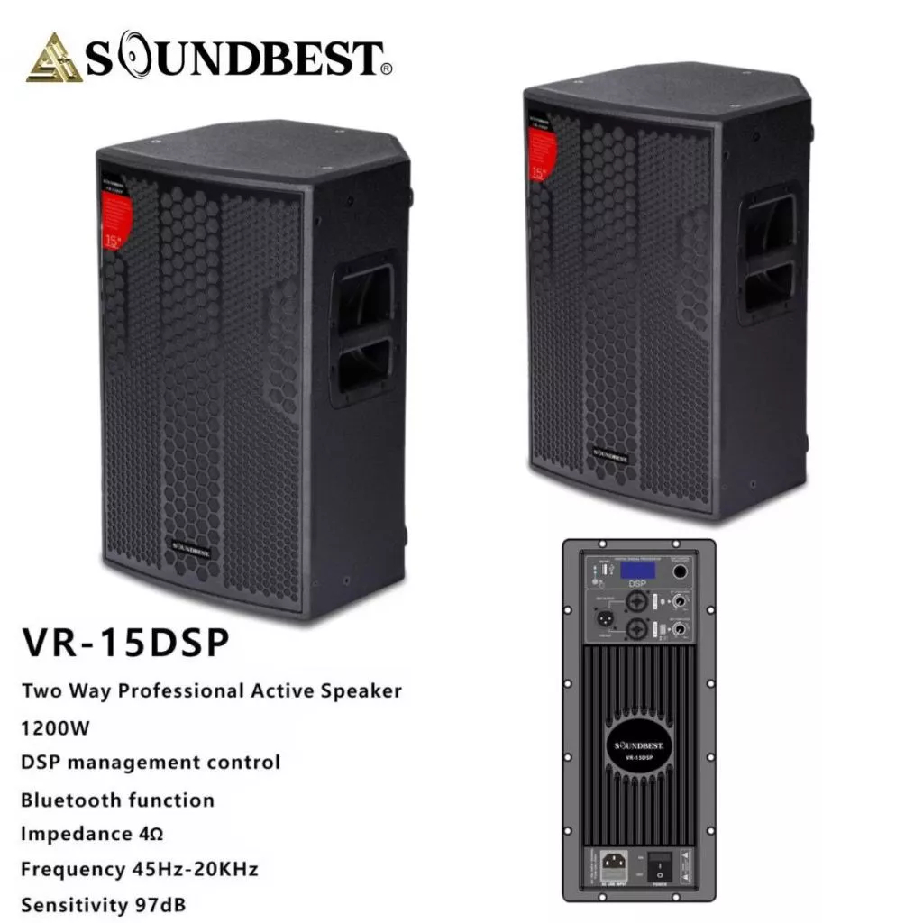(JUAL 2. BUAH) SPEAKER AKTIF SOUNDBEST VR 15 DSP VR 15DSP VR15DSP 15 INCH - Satuan
