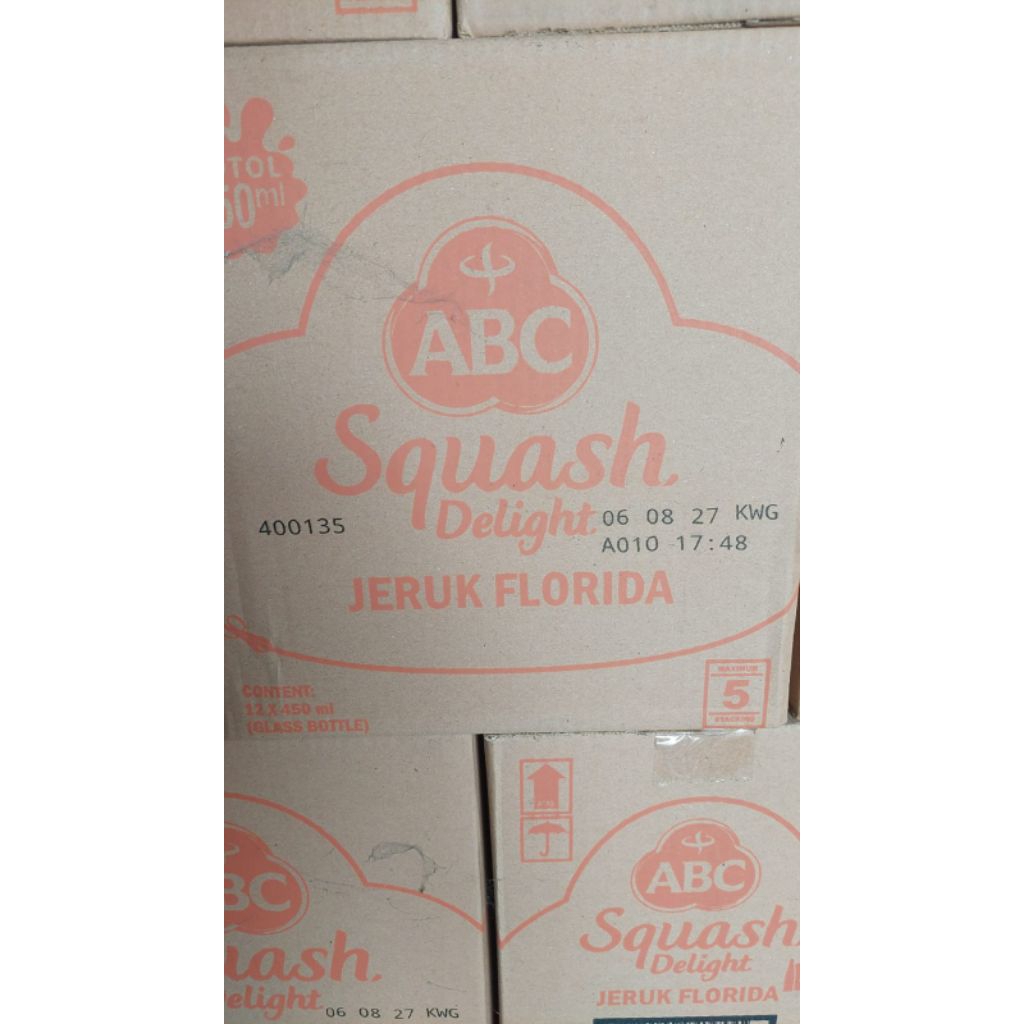 

ABC SIRUP SQUASH DELIGHT JERUK FLORIDA 450ML ISI 1 DUS 12PSC / INSTANT / SAMEDAY