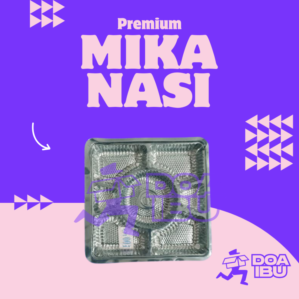 [100 biji] MIKA NASI KATERING 22x22 /MIKA NASI BULAT TENGAH / MIKA NASI SEKAT 7 / MIKA PREMIUM UNTUK