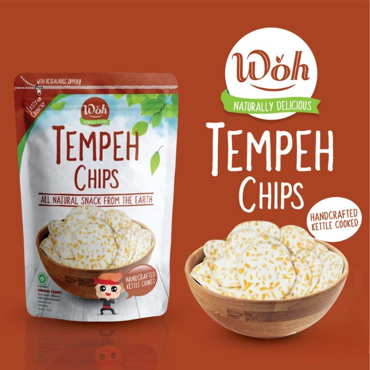 

Woh Tempeh Chips 100 Gram Snack Sehat Tanpa MSG & Pengawet Kripik Snack Tempe Kemasan Chips