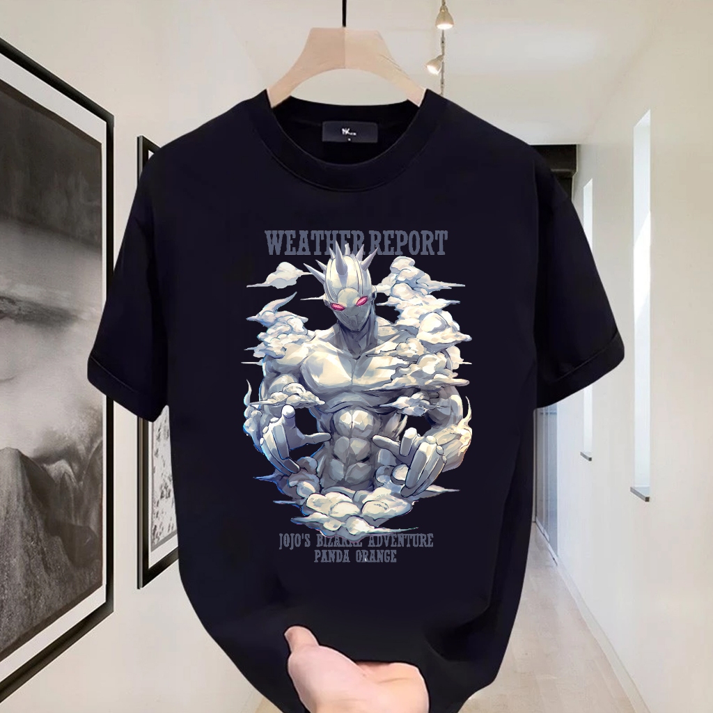 T Shirt 24s Baju Distro " Jojo Bizarre Weather Report "