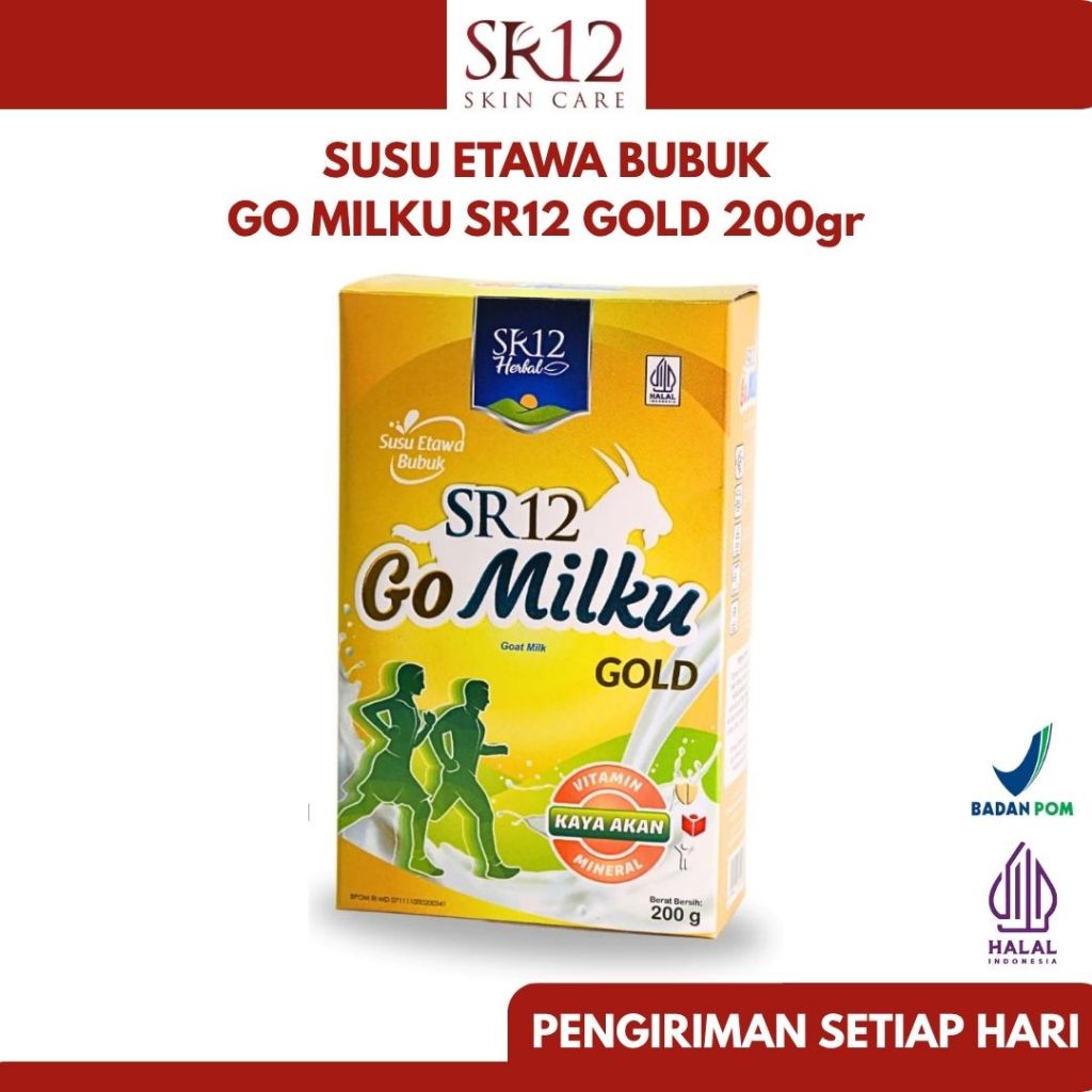 

SR12 Gomilku Gold Susu Kambing Etawa Rendah Lemak Tinggi Kalsium Bebas Gula 200gr