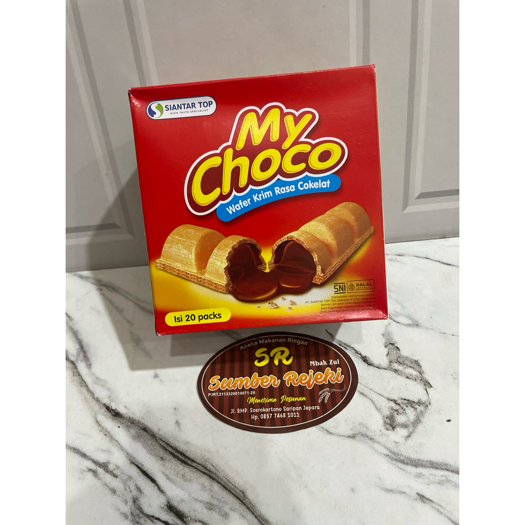 

MY CHOCO WAFER KRIM RASA COKELAT ISI 20 pcs