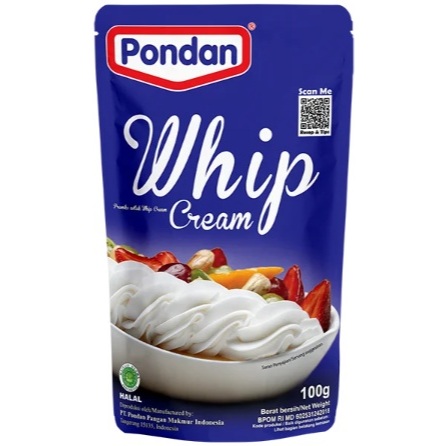 

Pondan Whip Cream 100 gr