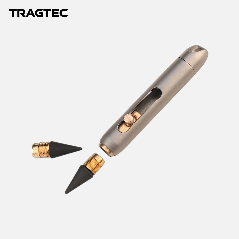 

TRAGTEC Mini Titanium Pensil Mekanikal Portabel dengan Penutup Lipat Alat Tulis EDC ID0210