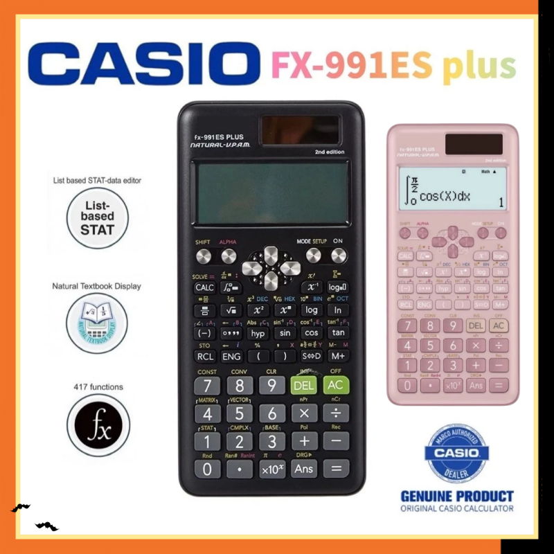 

【READY STOCK】Kalkulator Scientific Casio ilmiah FX-991EX/991ES-Plus Calculator Scientific Casio Kalkulator Casio Scientific 417 Fungsi/Dua sumber daya: baterai dan energi matahari / 40 konstanta rumus