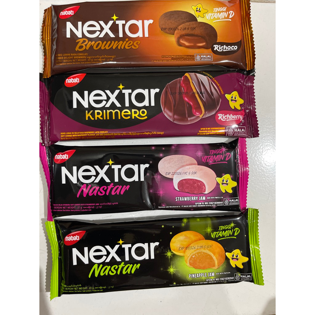nextar brownies cokelat 5pc - nextar nastar - nextar nanas nastar - nextar krimero