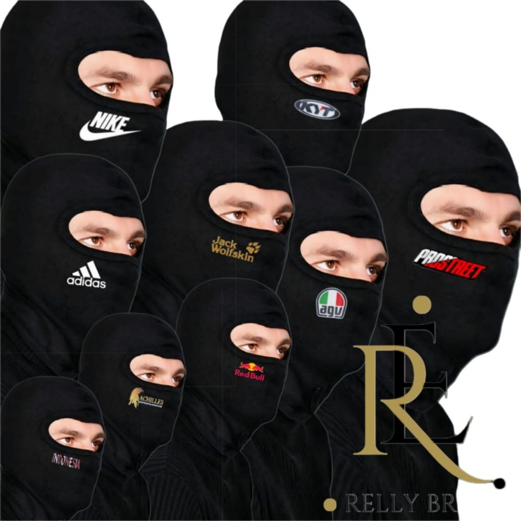 masker ninja Balaclava logo kurir | masker ninja serbaguna | masker ninja murah