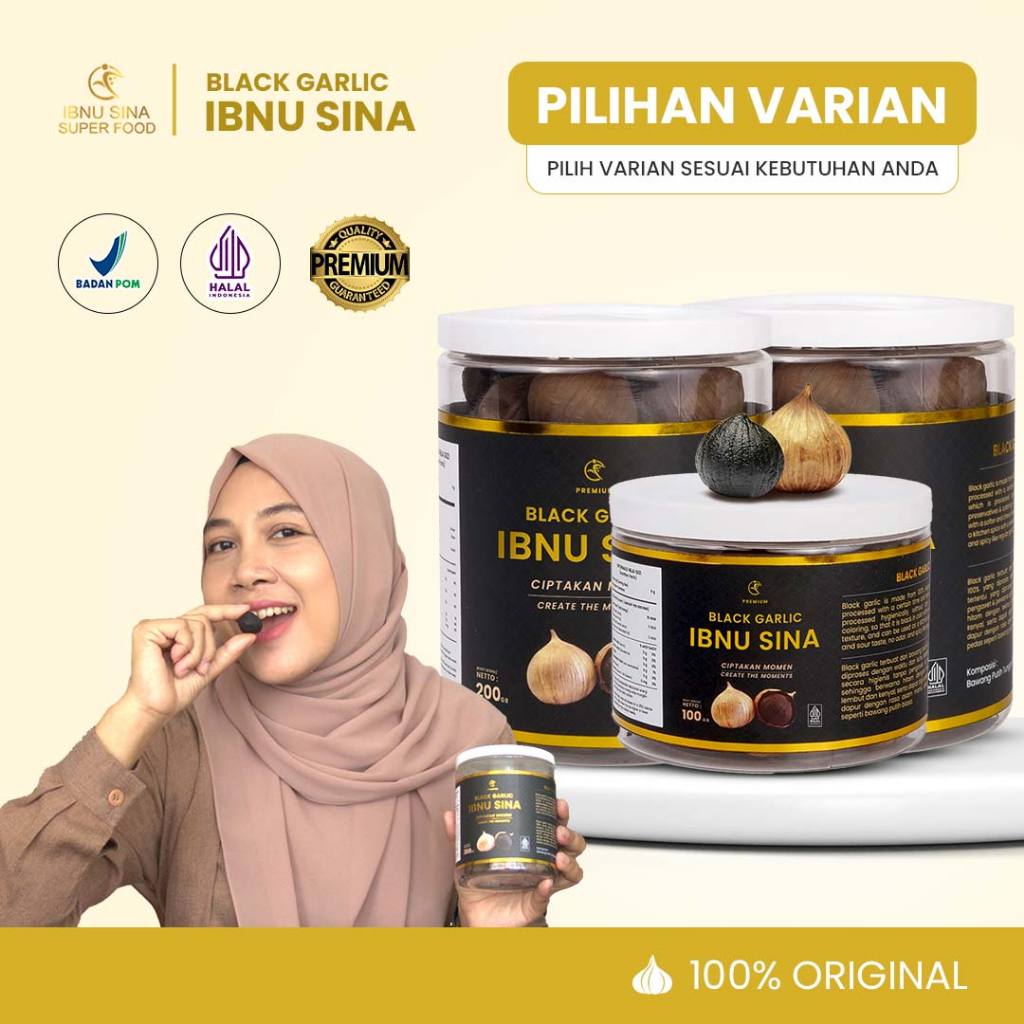 

(BAWANG TUNGAL) BAWANG HITAM BLACK GARLIC IBNU SINA/ SOLO BLACK GARLIC BAWANG LANANG HITAM TUNGGAL OBAT HERBAL / PREMIUM BLACK GARLIC FERMENTASI ALAMI 100% ORIGINAL