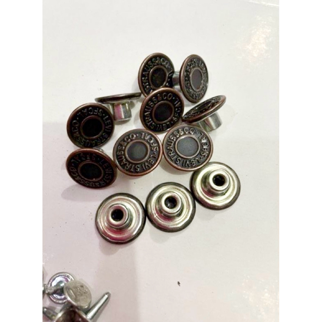 100 pcs KANCING ORIGINAL JEANSuu / kancing celana jeans ori 1 set kancing jeans