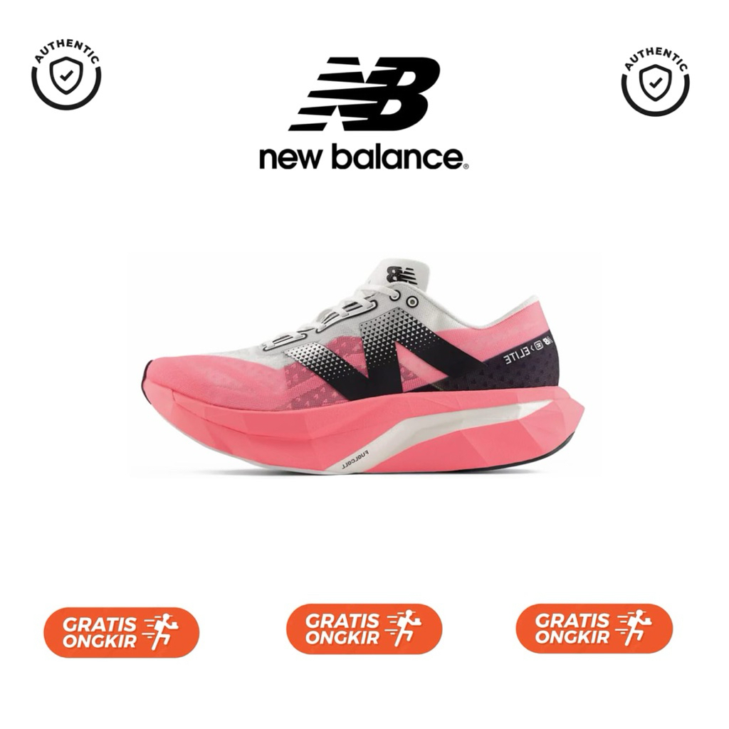 Sepatu Running New Balance Fuelcell SC Elite Pink White