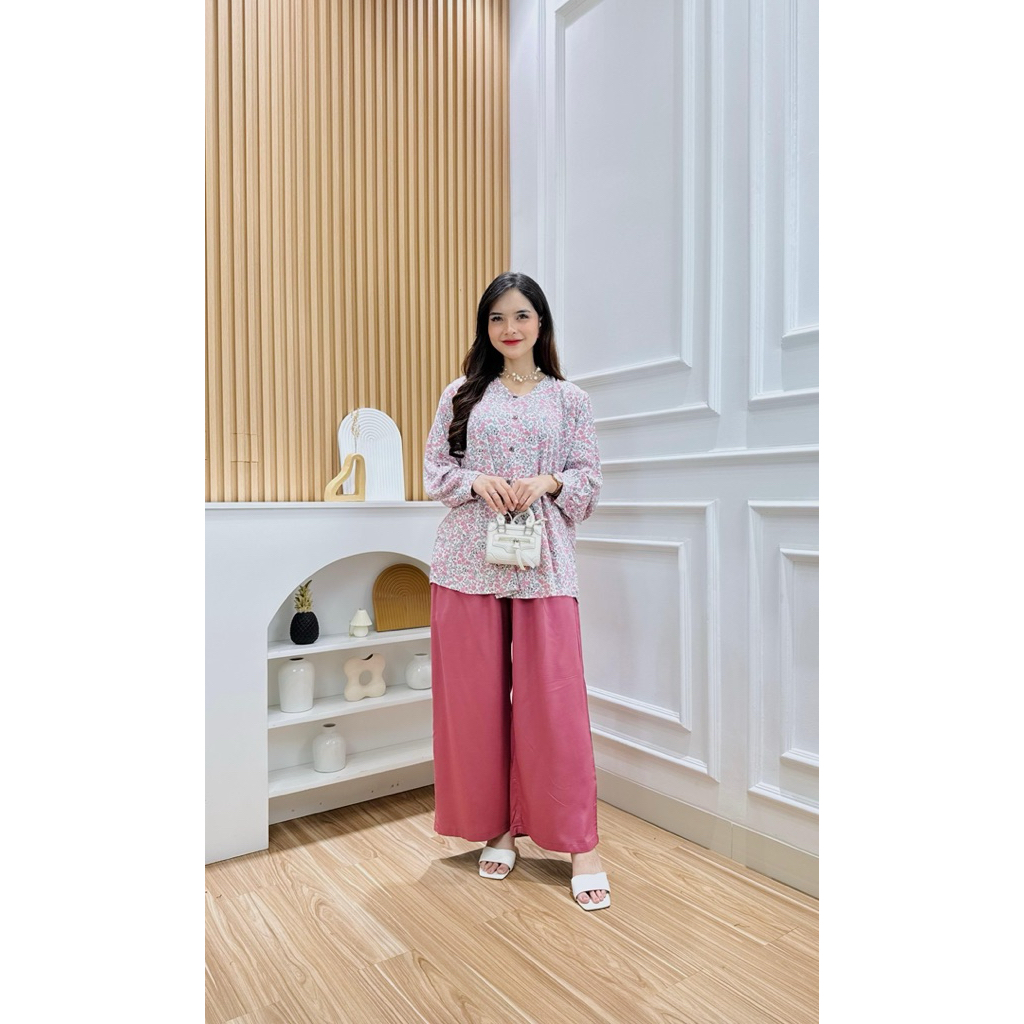 oneset anindya rania set | talita set by kanaya | setelan kombinasi | setelan tunik | setcel