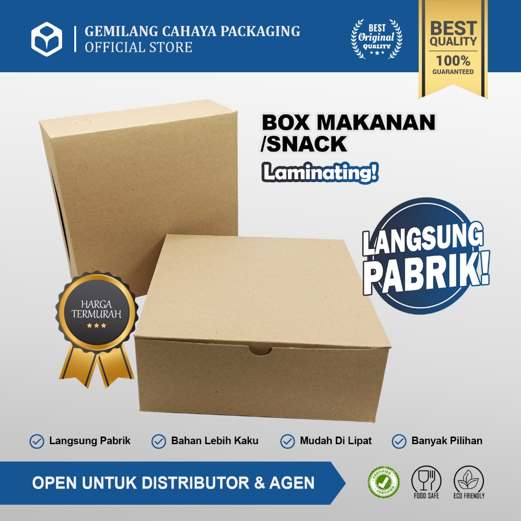 

Box Makanan Snack Box 20x20x7,5cm