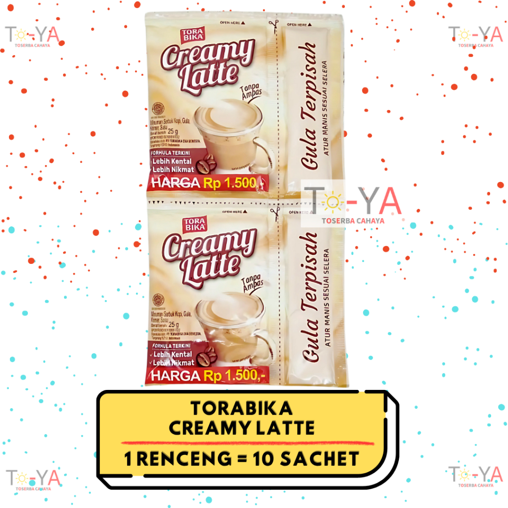 

Torabika CREAMY LATTE Minuman Kopi Instan Sachet - 1 Renceng / 10 Pcs