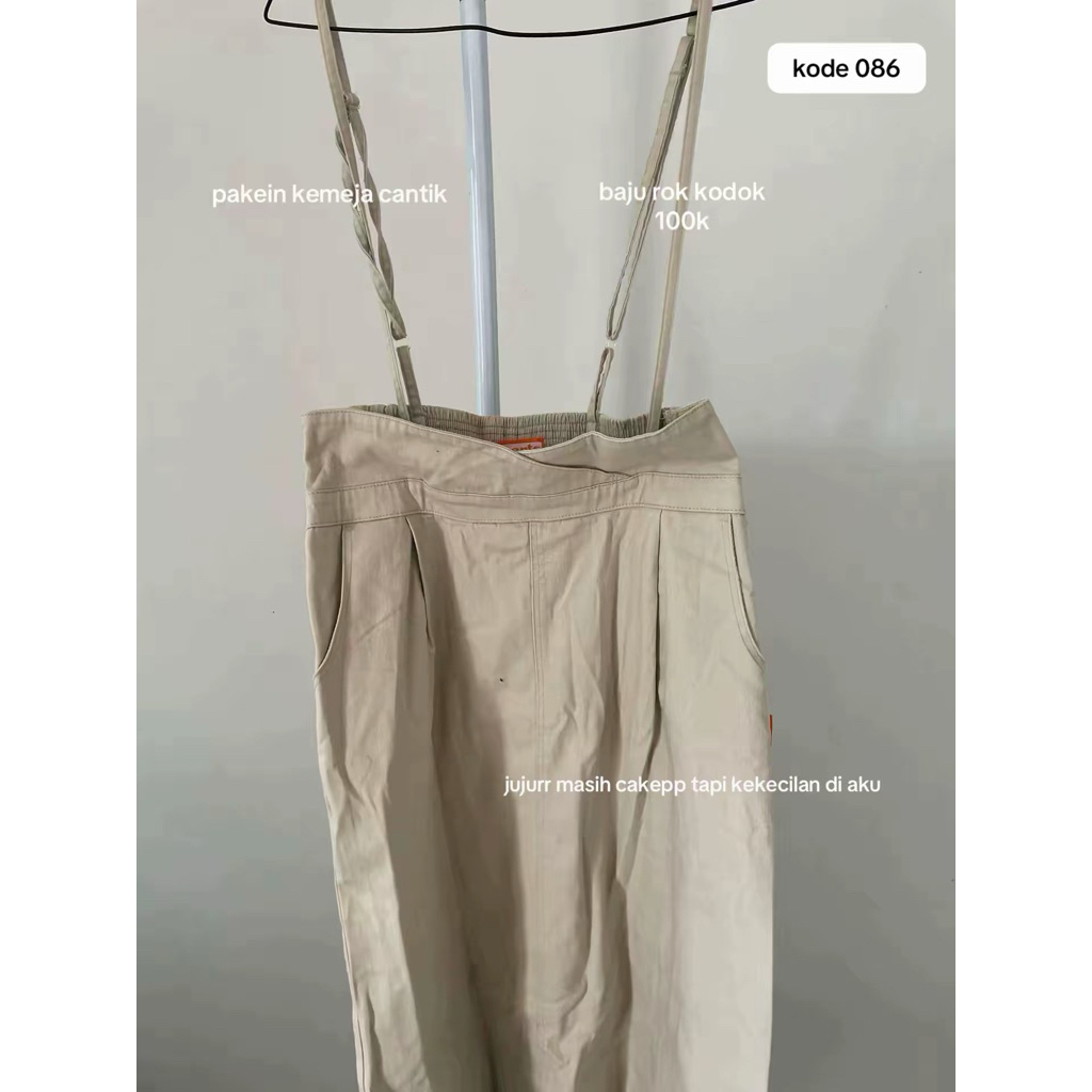 baju rok kodok jumpsuit