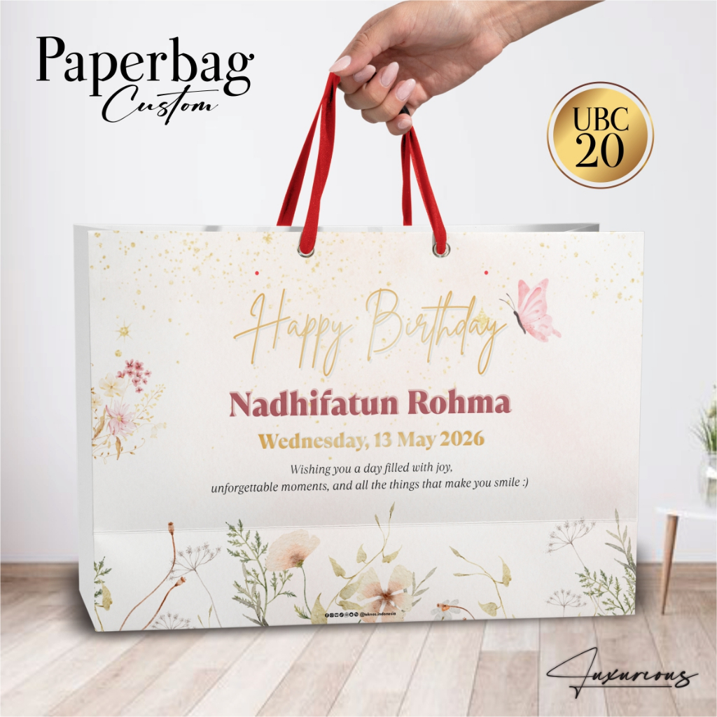 

TAS ULANG TAHUN UBC CUSTOM - PAPER BAG ULANG TAHUN MURAH - PAPER BAG BAHAN BC