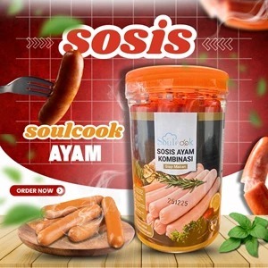 

Soulcook / Sosis Ayam Kombinasi / Sosis Ayam Siap Makan / 630gr