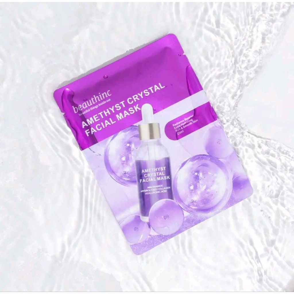 original beauthinc masker wajah amethyst crystal facial mask