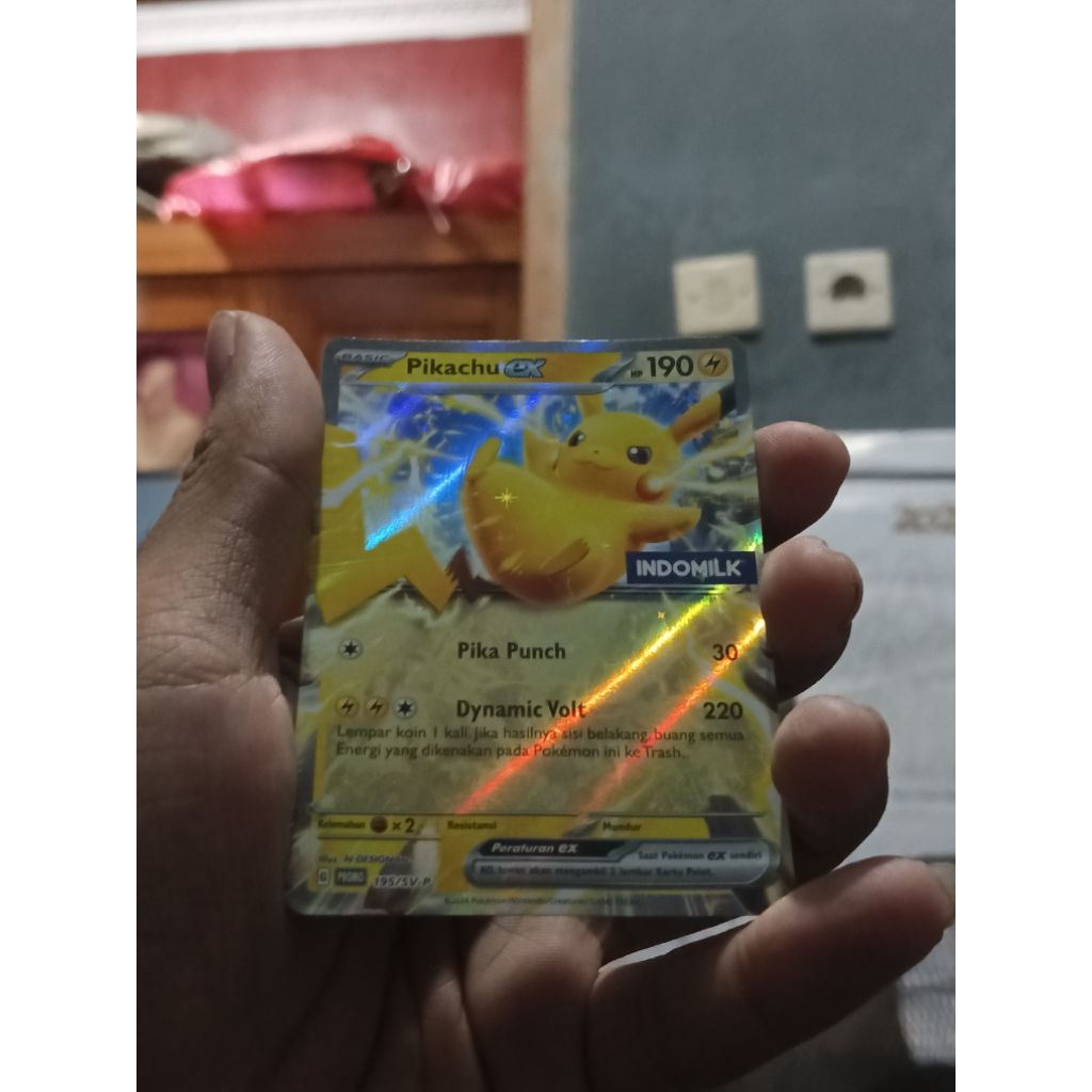 pikachu promo indomilk tcg pokemon