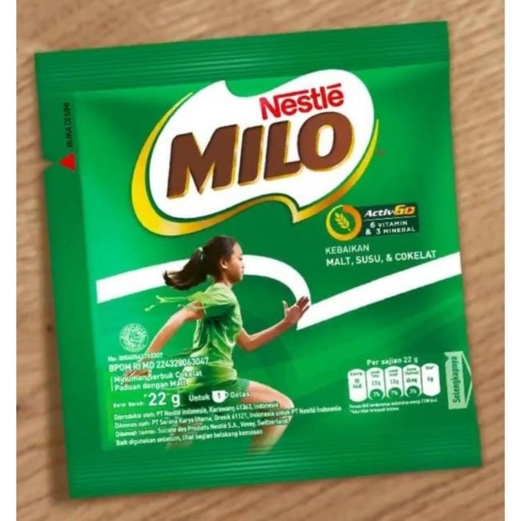 

Milo Activ-Go Susu Bubuk Sachet @22 gr 10 sachet
