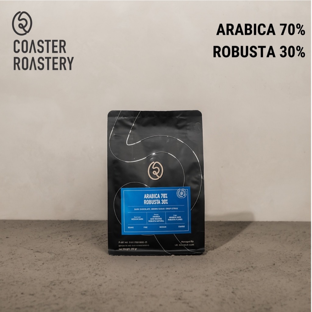 

[oddsolshop] pekanbaru/Coaster Roastery House Blend 250GR Arabica 70% Robusta 30% Bubuk Kopi Instan